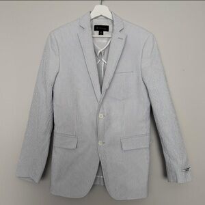 I.N.C. Milan Slim Fit Seersucker Blazer - Men's Two-Button Sport Coat size S